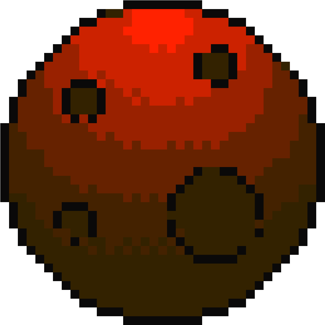 Pixelated Meteor Icon PNG