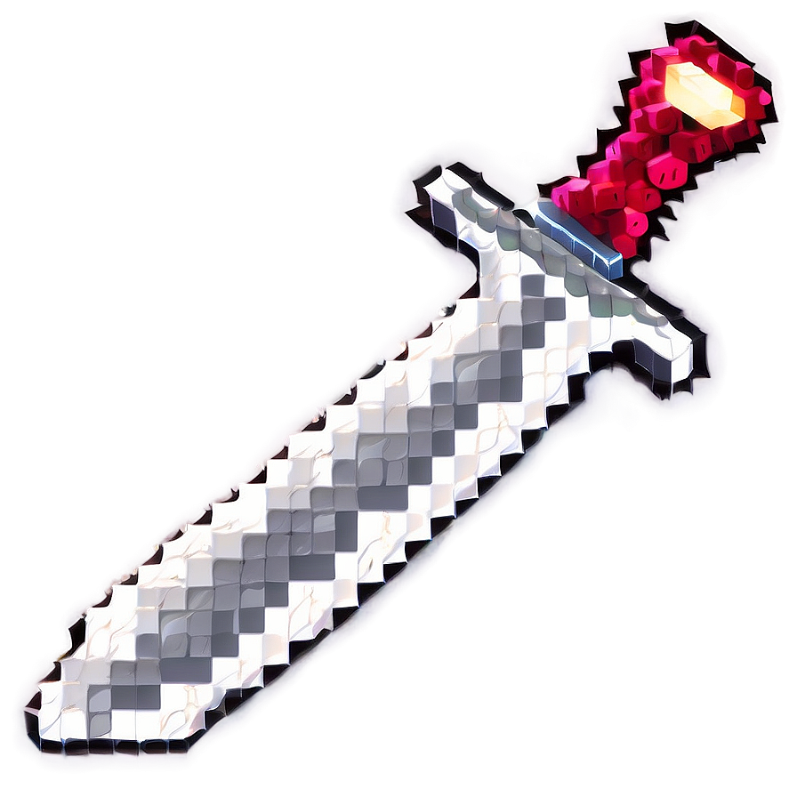 Pixelated Minecraft Sword Png Fes PNG