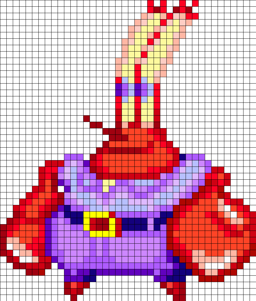 Pixelated Mr Krabs Artwork PNG