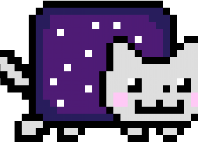 Pixelated Nyan Cat.png PNG