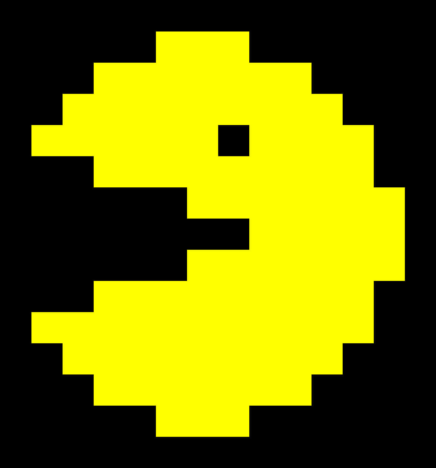 Pixelated Pacman Icon PNG