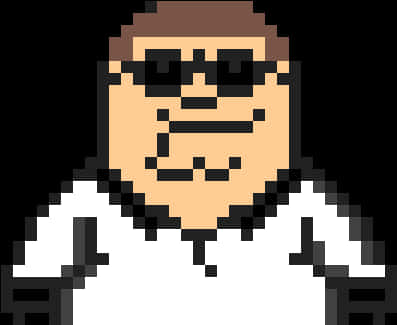 Pixelated Peter Griffin PNG