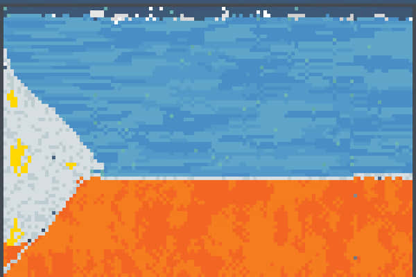 Pixelated Philippine Flag PNG