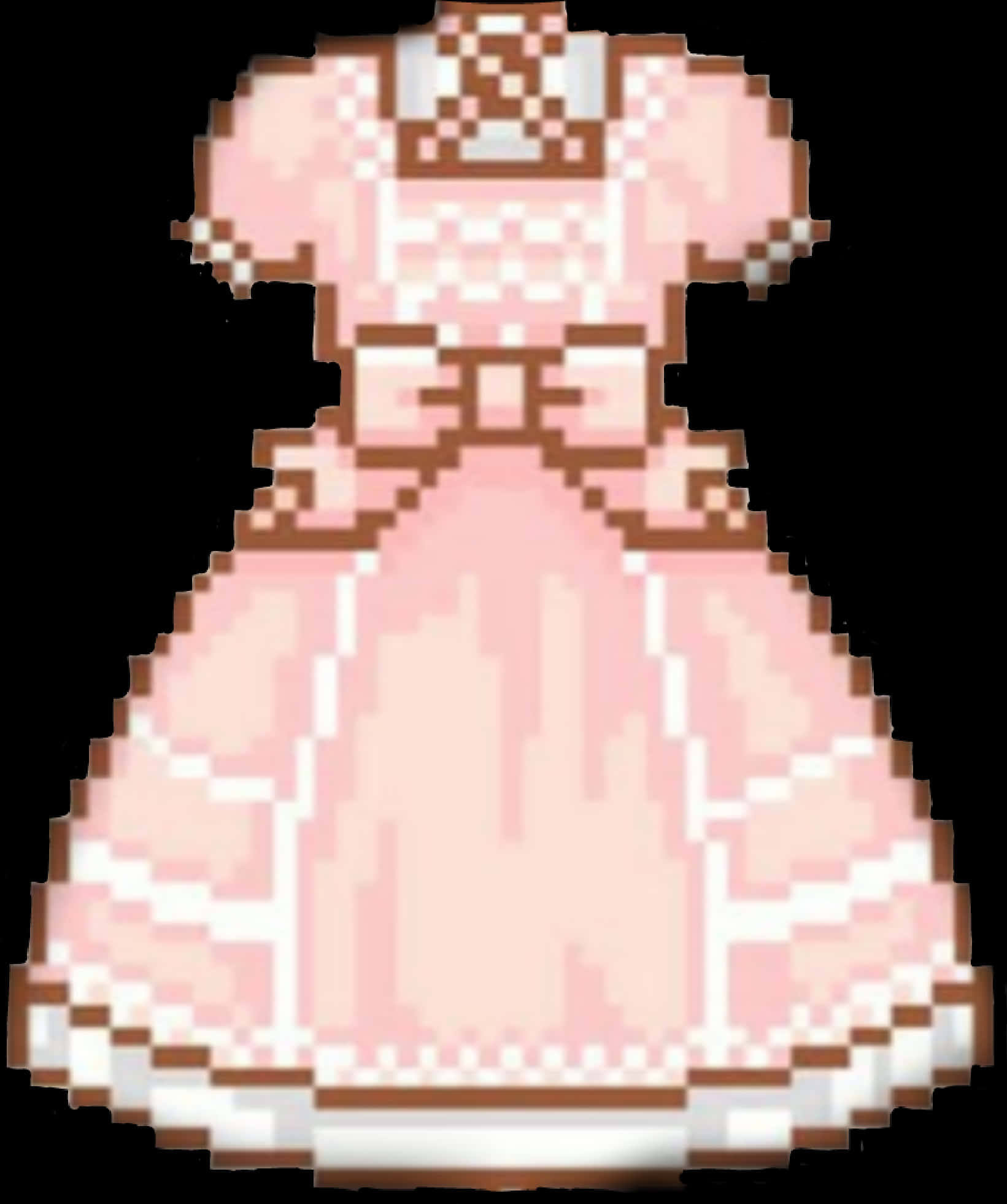 Pixelated Pink Dress PNG