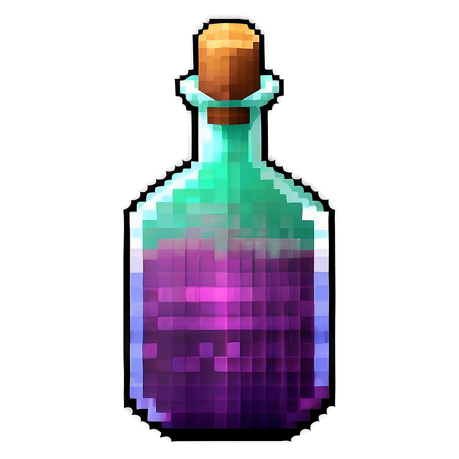 Pixelated Potion Bottle Png Goc99 PNG