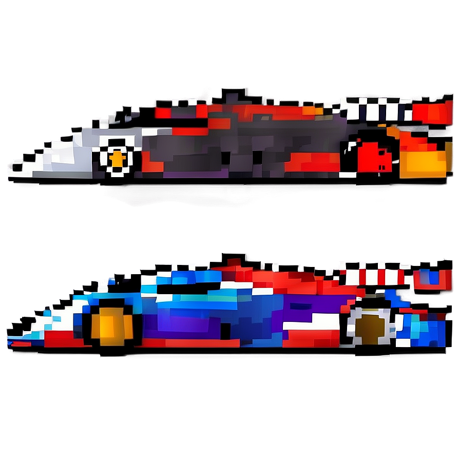 Download Pixelated Race Car Png Ixd | Wallpapers.com