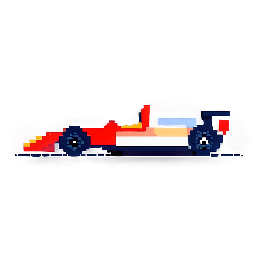 Pixelated Racing Car Png 15 PNG