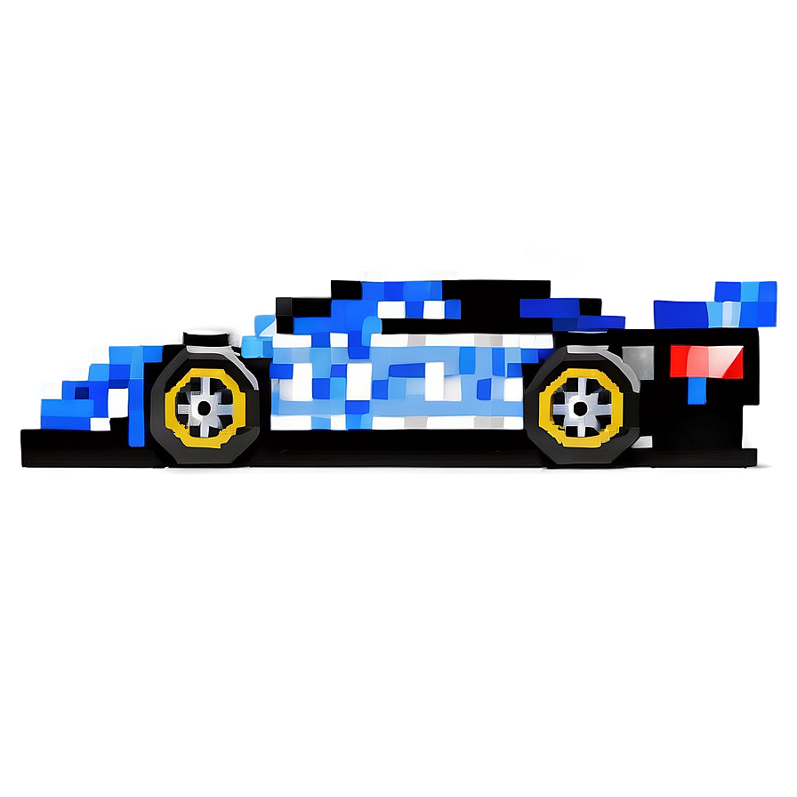 Pixelated Racing Car Png 79 PNG