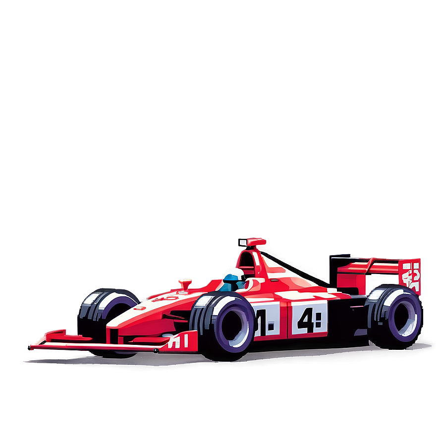 Pixelated Racing Car Png Via PNG