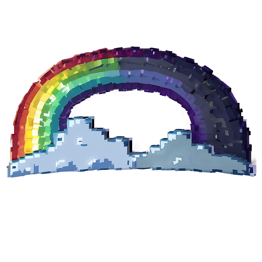 Pixelated Rainbow Png Dkn PNG