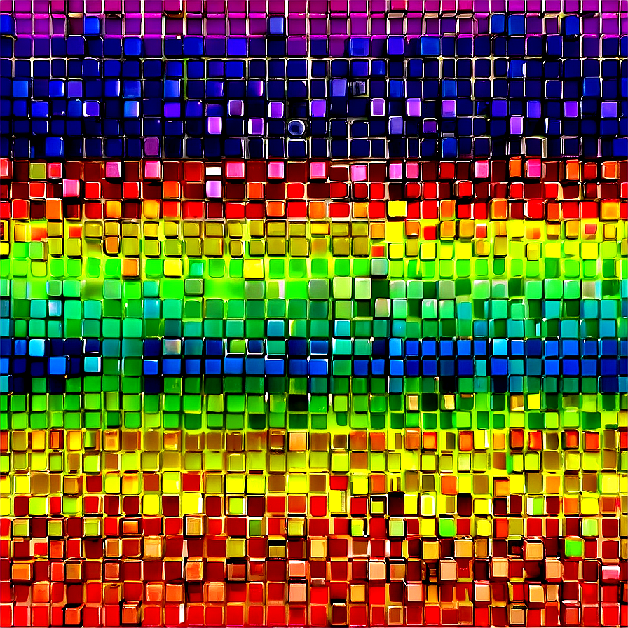 Pixelated Rainbow Png Nfe1 PNG