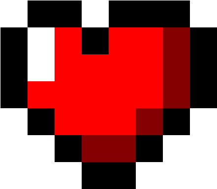 Download Pixelated Red Heart Graphic | Wallpapers.com