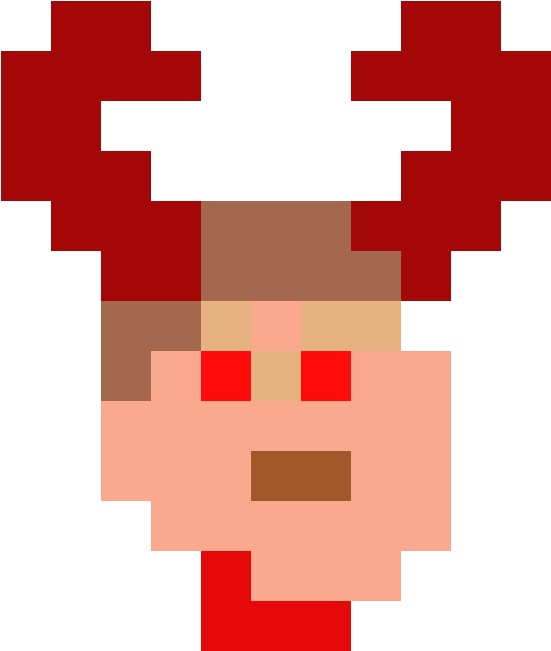 Pixelated Redneck Character PNG