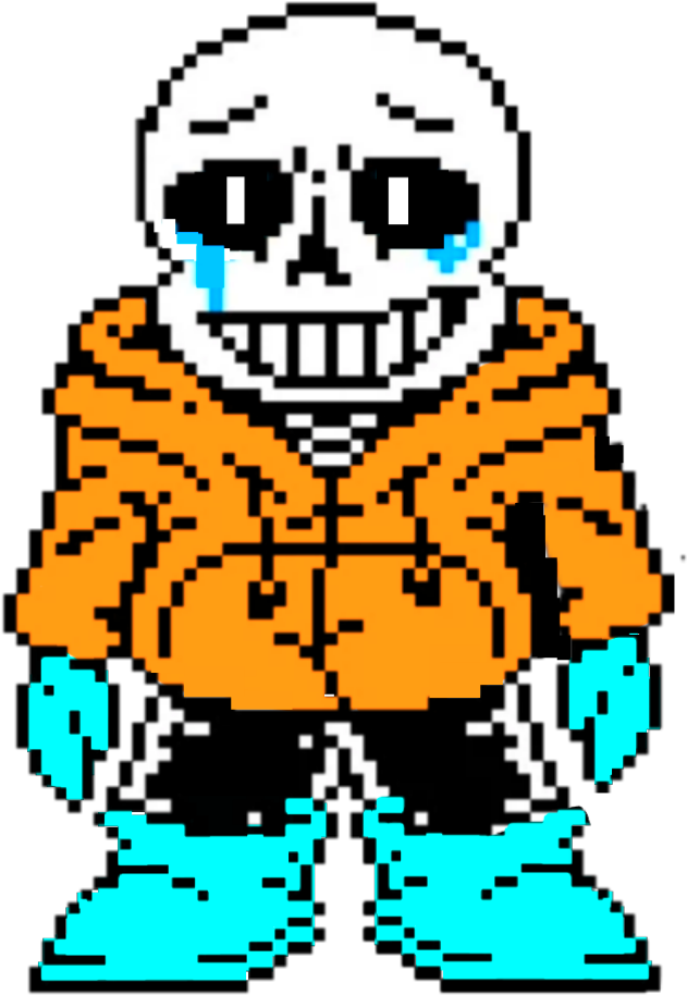 Download Pixelated Sans Crying | Wallpapers.com