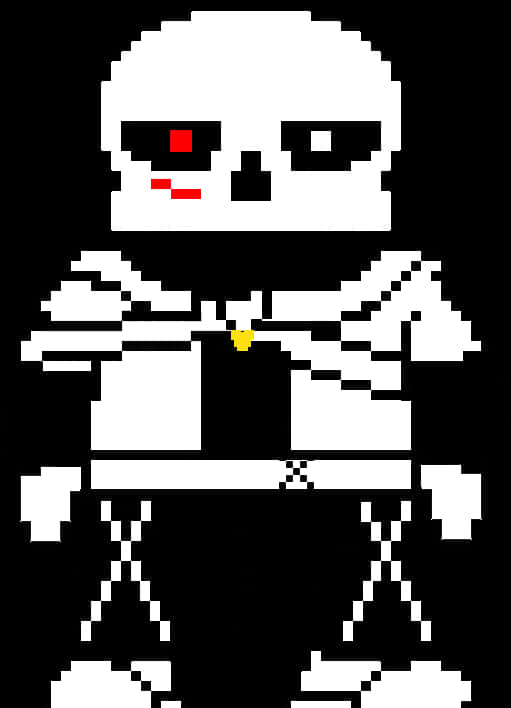 Download Pixelated Sans Undertale Character | Wallpapers.com