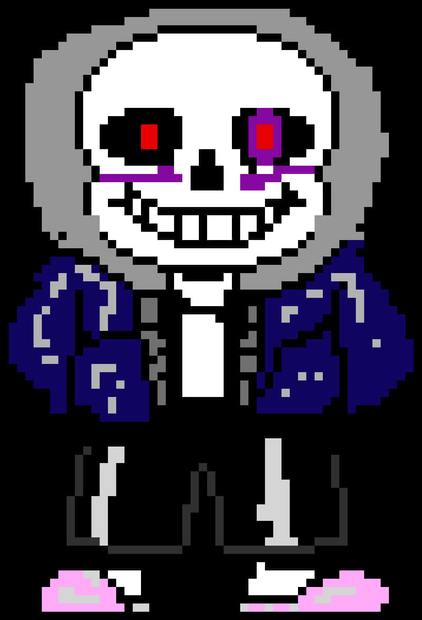 Download Pixelated Sans Undertale Character 