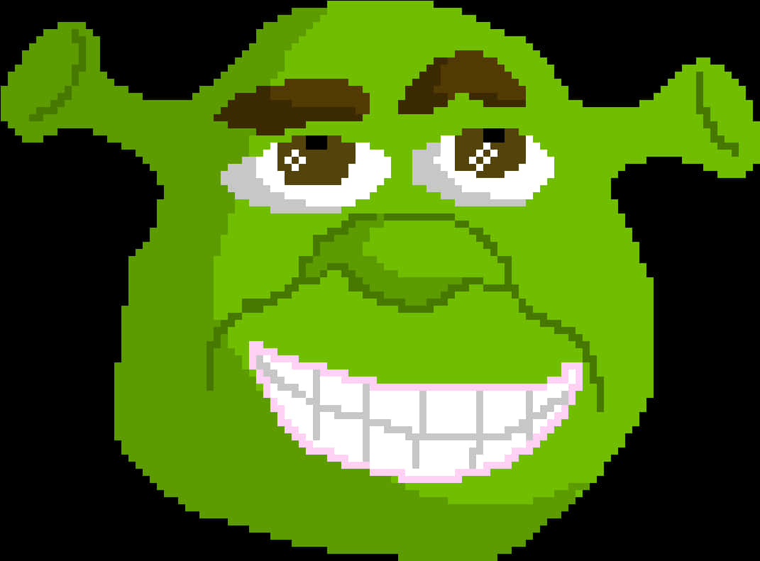 Pixelated Shrek Face.jpg PNG
