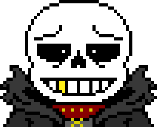 Download Pixelated Skeleton Character Smile | Wallpapers.com