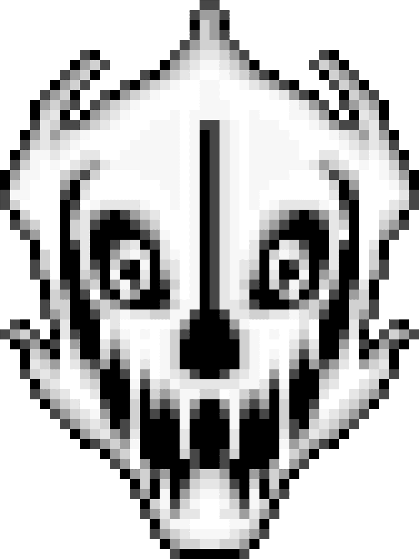 Download Pixelated Skull Artwork | Wallpapers.com