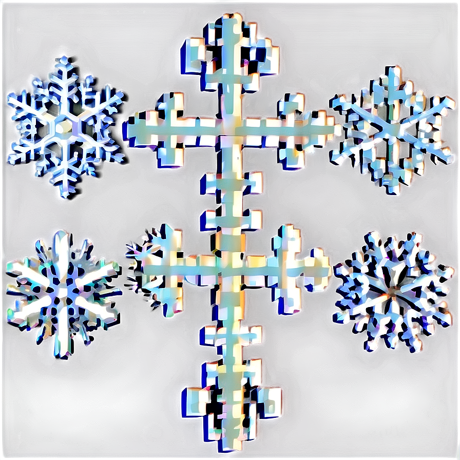 Pixelated Snowflake Png 43 PNG