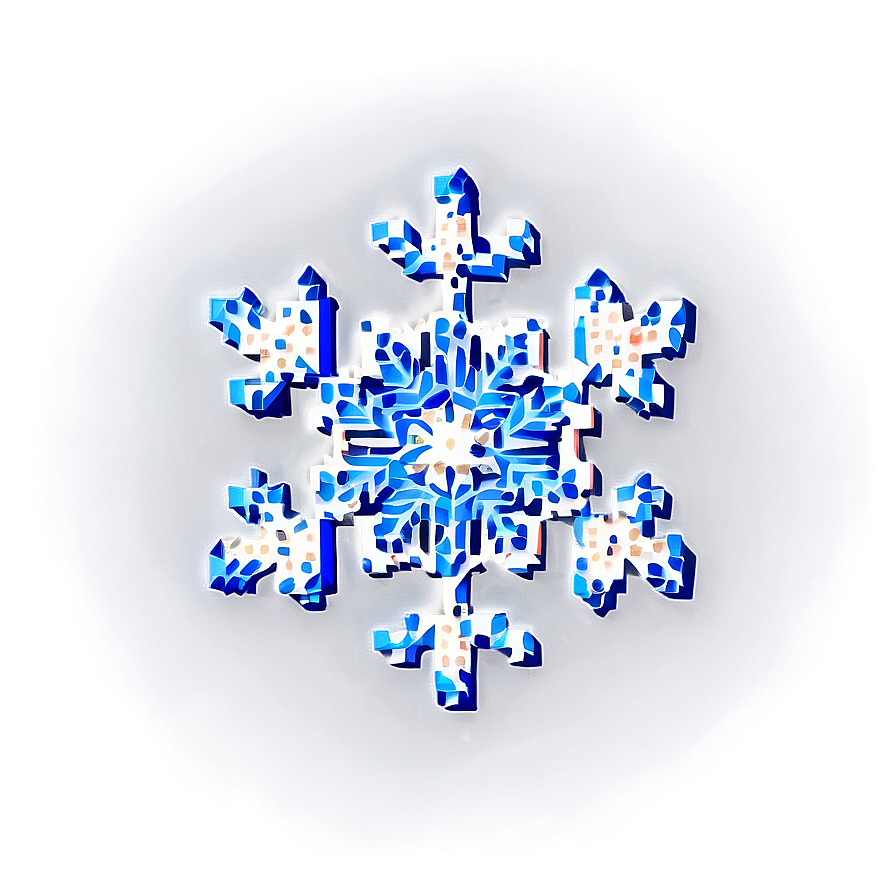 Pixelated Snowflake Png 48 PNG