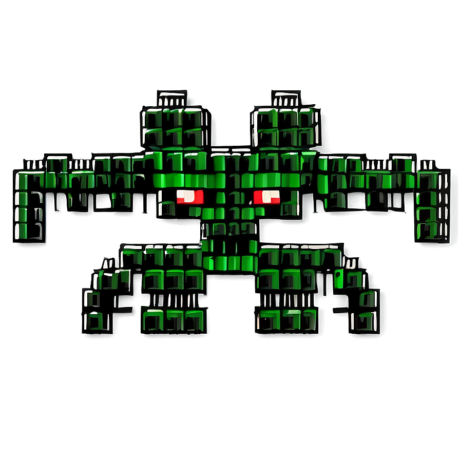 Pixelated Space Invader Png Kly PNG