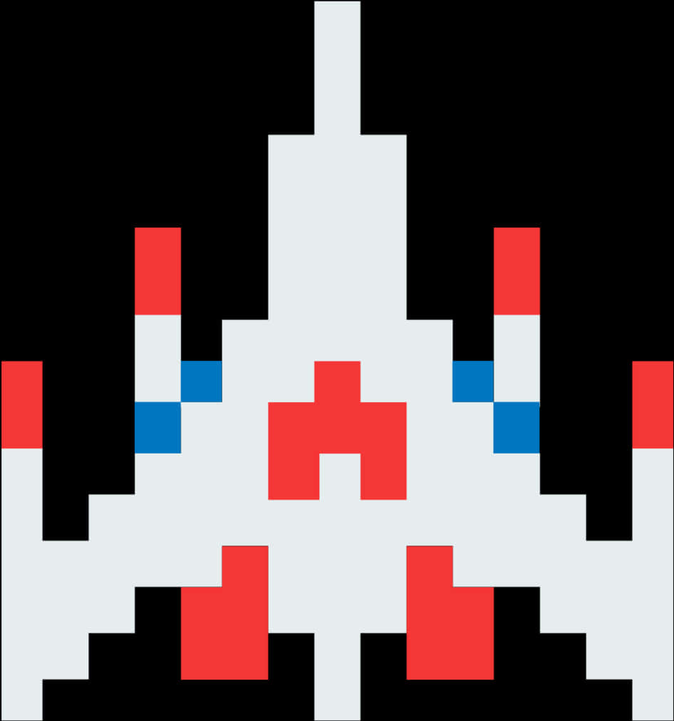 Pixelated_ Space_ Shuttle_ Graphic PNG