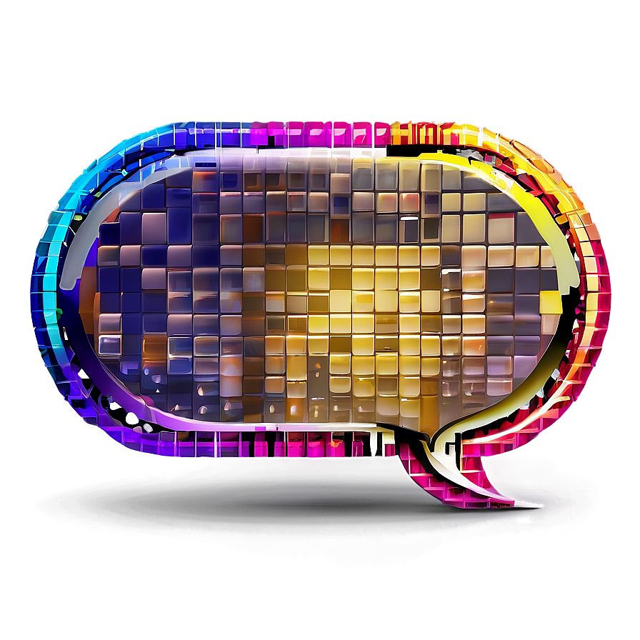 Pixelated Speech Bubble Png 72 PNG