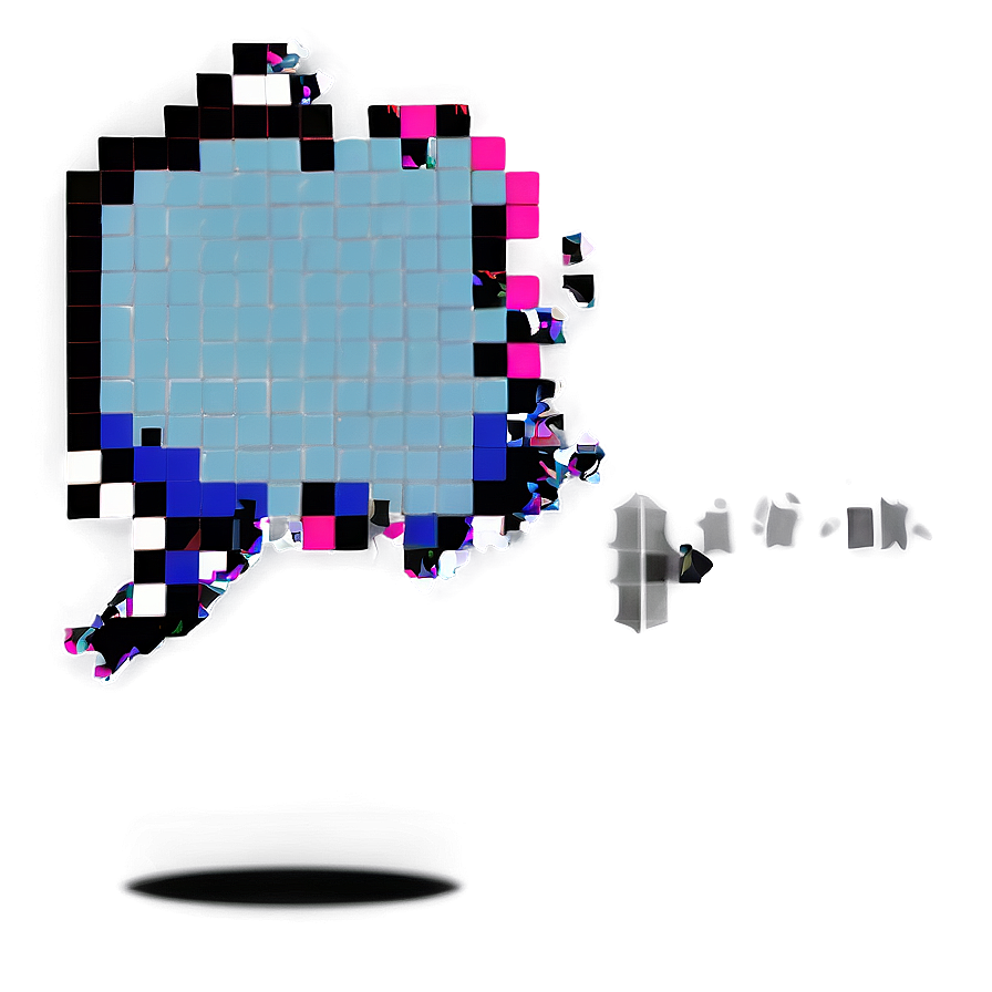 Pixelated Speech Bubble Png Yia PNG