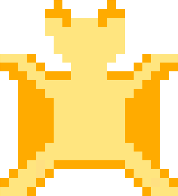 Pixelated Squirrel Artwork PNG