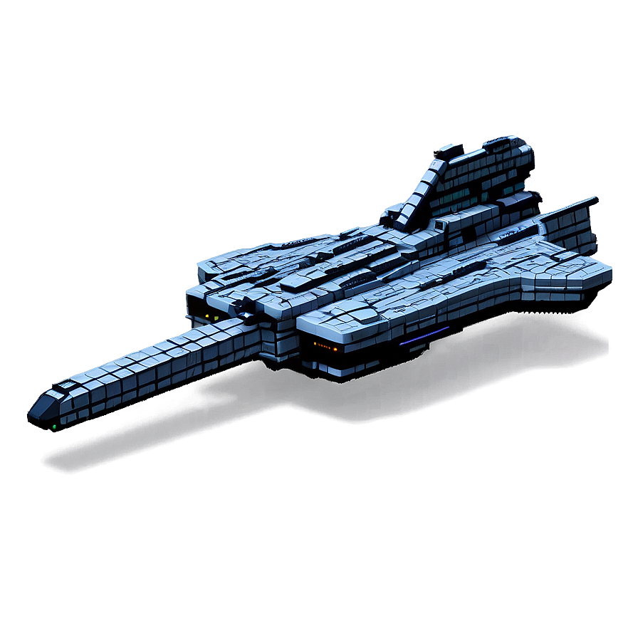 Pixelated Starship Png Isj45 PNG