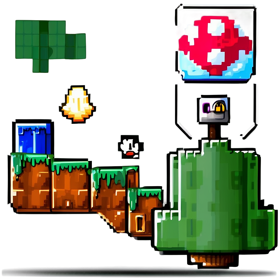 Pixelated Super Mario Png Wew78 PNG