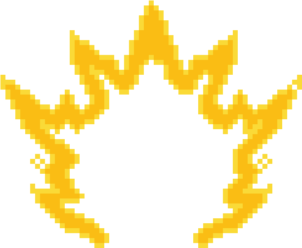 Pixelated Super Saiyan Aura PNG