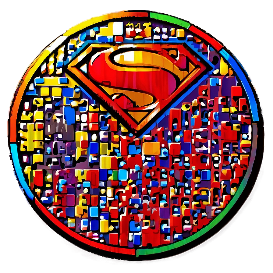 Pixelated Superhero Logo Png Rfu PNG