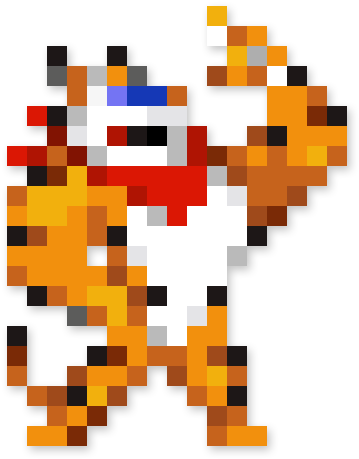 Pixelated Tony The Tiger PNG