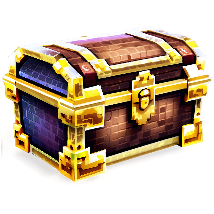 Pixelated Treasure Chest Png 06242024 PNG