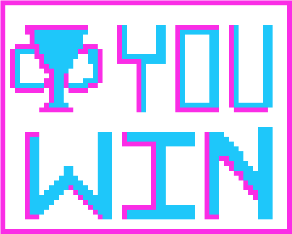 Pixelated Victory Trophy PNG