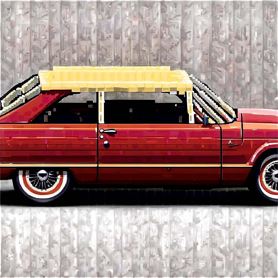 Pixelated Vintage Car Png 94 PNG