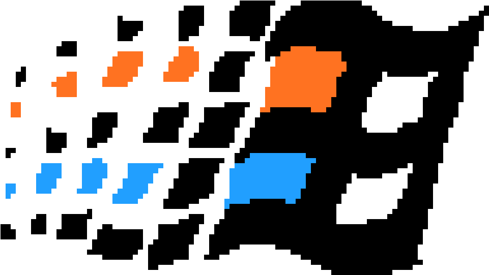 Pixelated Windows Logo PNG