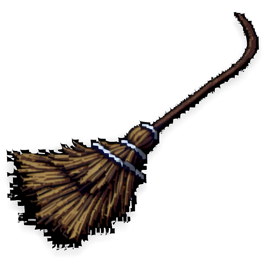 Pixelated Witch Broom Png 06242024 PNG