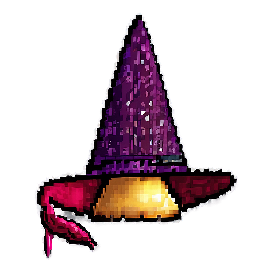 Pixelated Wizard Hat Png 64 PNG