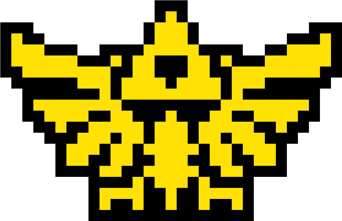 Pixelated Yellow Hearton Grey PNG