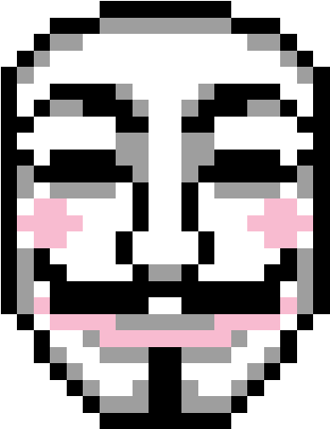 Pixelated_ Anonymous_ Mask_ Graphic PNG