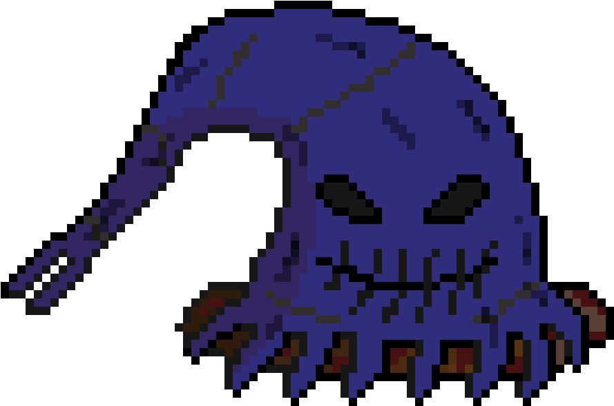 Pixelated_ Blue_ Reptile_ Creature PNG