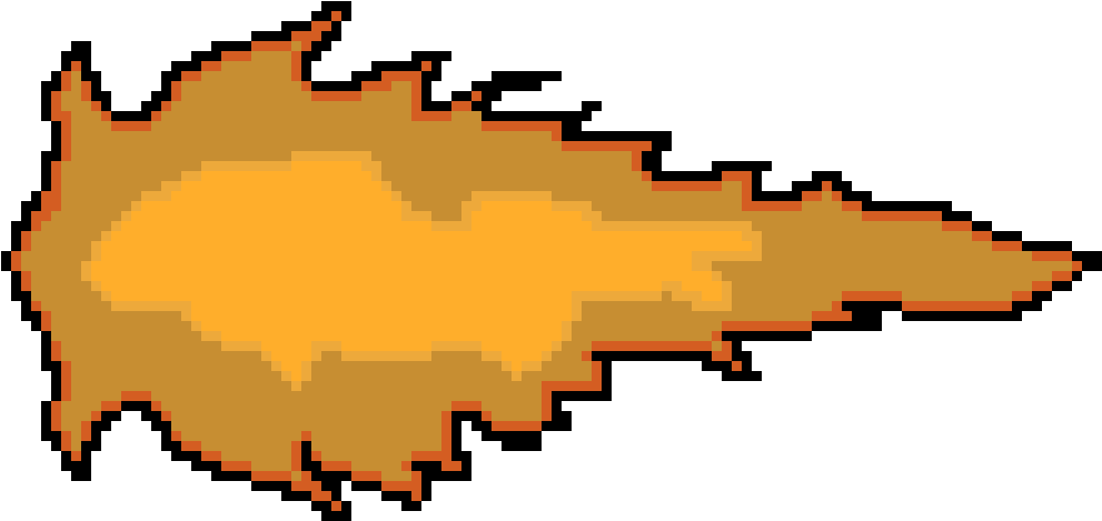 Pixelated_ Flame_ Icon PNG