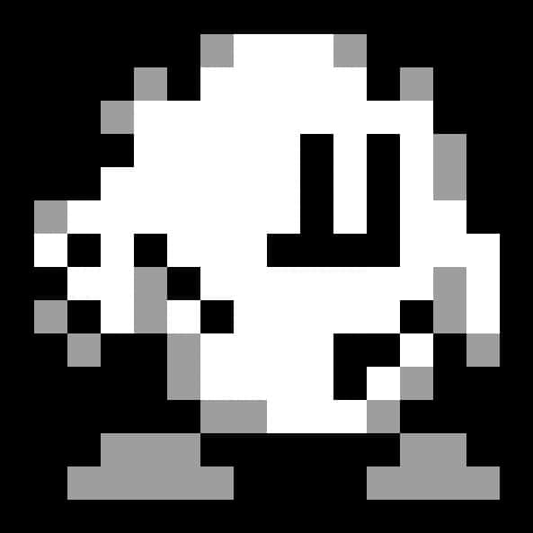 Pixelated_ Kirby_ Character PNG