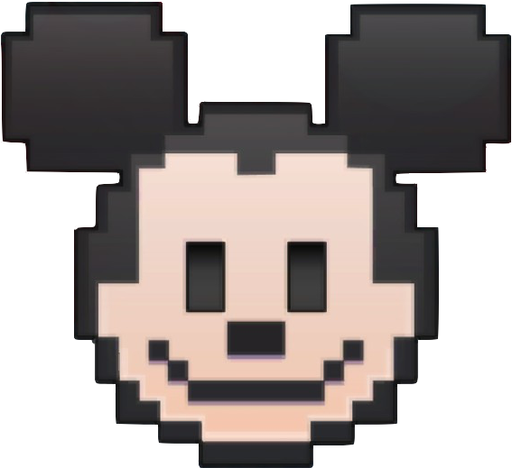 Pixelated_ Mickey_ Mouse_ Icon PNG