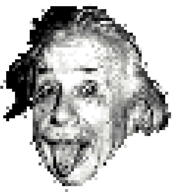 Pixelated_ Portrait_of_ Smiling_ Man PNG
