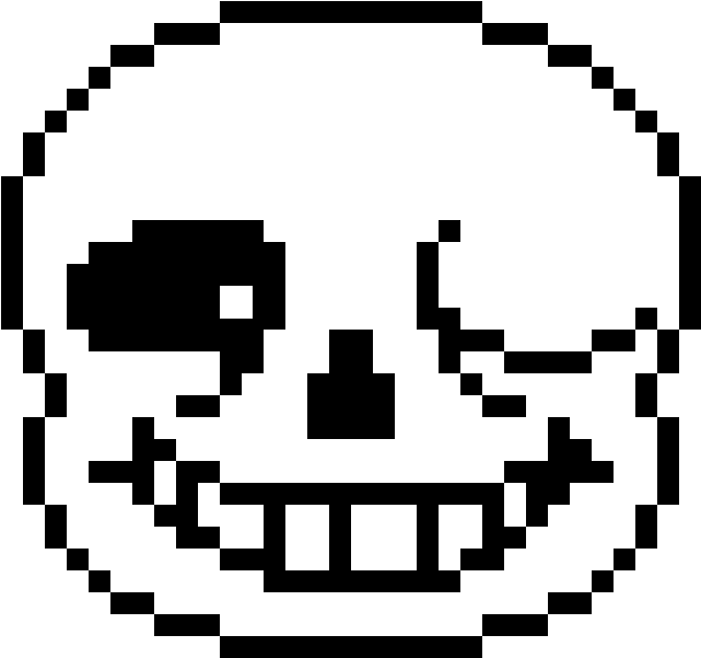 Pixelated_ Skull_ Face_ Graphic PNG