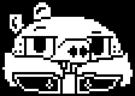 Pixelated_ Skull_and_ Crossbones PNG